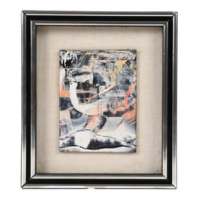 Framed Miniature Abstract Attributed to James Akston