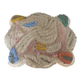 Antique Native American Beaded Pin Cushion Pillow Iroquois Great Lakes Region Ca. 1880 Canada Usa Mo