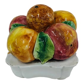Mid 20th Century Hand Painted Italian Fruit Topiary