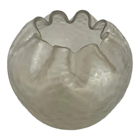 Antique Loetz Small Textured Pinched Art Glass Vase