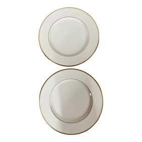 Vintage Lenox China Mansfield Dinner Plates - a Pair