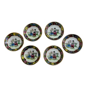 Late 20th Century Chinoiserie Petite Bowls - Set of 6