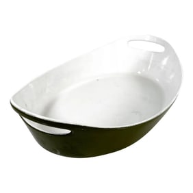 1970s Copco Oval Casserole Green Enamelware Michael Lax Denmark