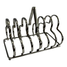 Vintage Art Deco Silverplate Toast Caddy