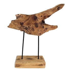 Driftwood on Stand Sculpture Art