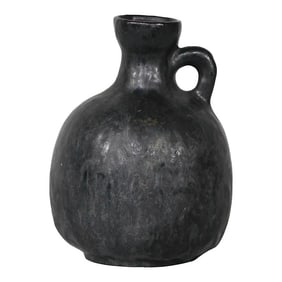 Hand Thrown Mid Century Studio Jug Form Pot in Warty Textured Glaze