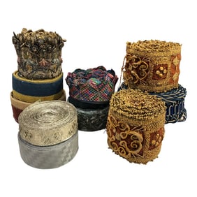 Antique Textiles Collection of Decorative Trims - Set of 10