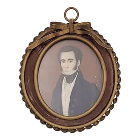 19th Century Miniature Portrait, England Circa 1825