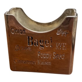 1970s Small Silver-Tone Metal Kitchen Accessory/Catchall