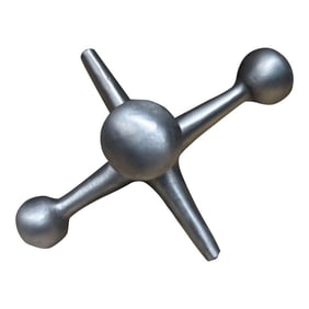 1960s Silver Jack Bookend After Bill Curry George Nelson Mid Century Modern