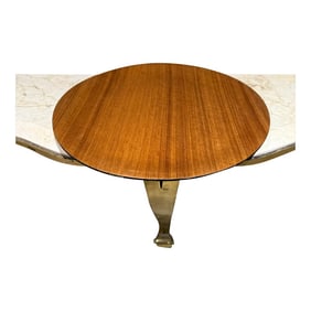 1970s Serving Platter Teak Wood on Black