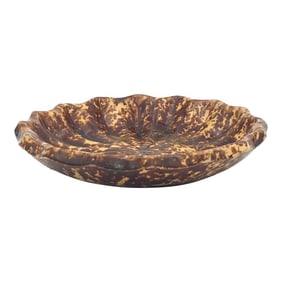 Rockingham Shaped Dish, England, 19th Century