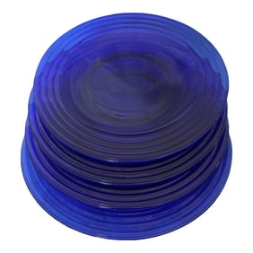 Bormioli Rocco "Forum" Sapphire Blue Salad Plates-Set of 4