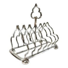 Vintage Silver Elkington & Co Toast Rack English
