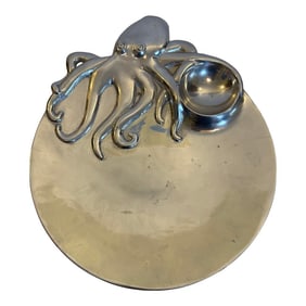 Vintage Mariposa Aluminum Octopus Serving Tray