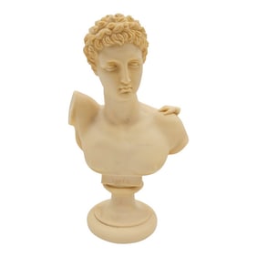 Italian G. Ruggeri Hermes & Dionysos Classical Bust Sculpture – Greek Revival