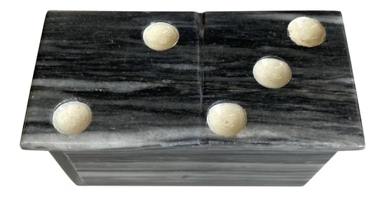 1980s Miniature Marble Dominos Set