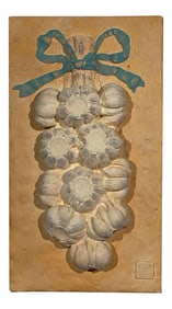 Anna Chandler 1998 Ceramic Garlic Plaque