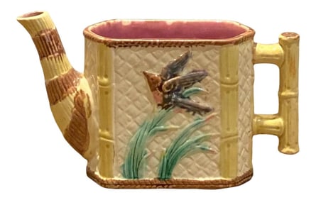 Antique Majolica Tea Pot