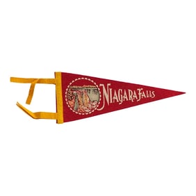 Vintage Niagara Falls Felt Flag