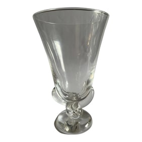 1950s Steuben George Thompson Twist Stem or Snail Form Art Glass Vase