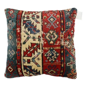 Late 19th Century Caucasian Rug Pillow
