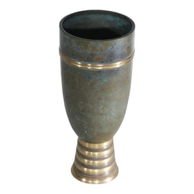 Bronze Art Deco Vase Att. To Carl Sorensen C. 1920-1930's