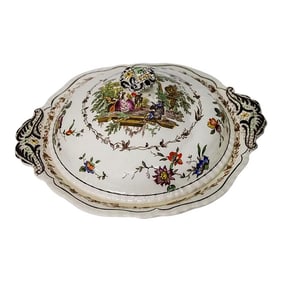 Mason's "Multicolor Watteau" English Ironstone Covered Casserole