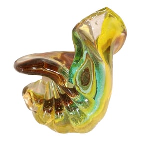 Murano Art Glass Twist Form Vase After Barovier