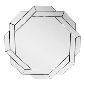 Contemporary Octagonal Decorative Wall Mirror