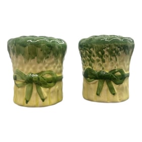 Portuguese Asparagus Salt and Pepper Shakers - a Pair