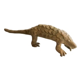 Vintage African Pangolin Sculpture