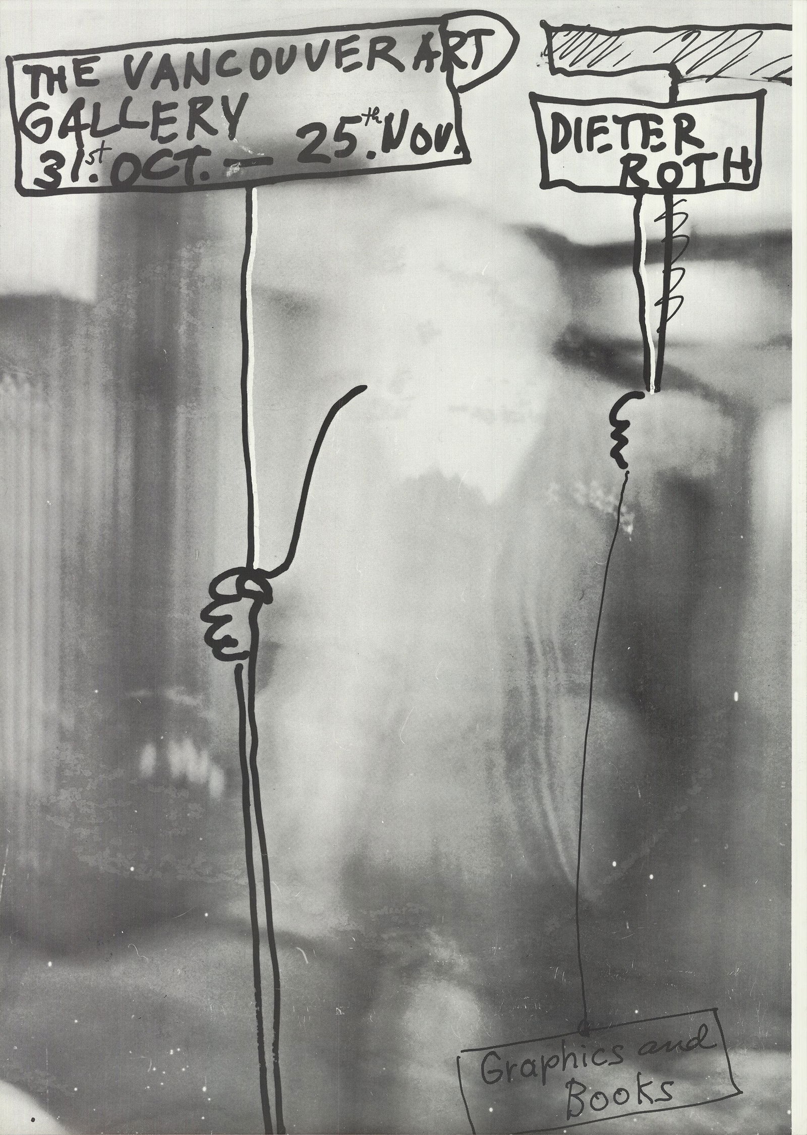 Graphics and Books: Graphics and Books Title: Graphics and Books Artist: Dieter Roth Description: "Graphics and Books" by Dieter Roth, Unsigned Offset Lithograph. Paper size is 27.5 x 19.5 inches, with an image size of 2