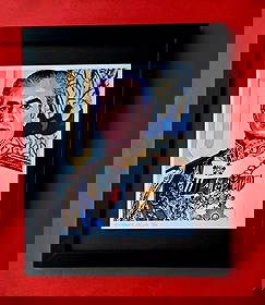 ALEXANDER DULAC Hand Signed Authentic Print | THE SHAH OF IRAN Ltd.Ed. of 10 COA: Up for Sale is this Beautiful and Elegant Hand Signed Authentic Giclee by renowned contemporary artist ALEXANDER DU LAC THE SHAH The print is mounted and framed. The area covered by the whole piece fr