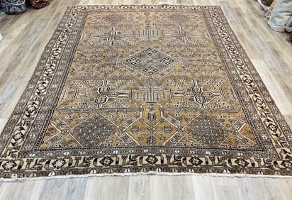 Antique Persian Natural Wool Bakhtiari-5159