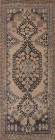 Antique Hamedan Persian Runner Rug 4x10