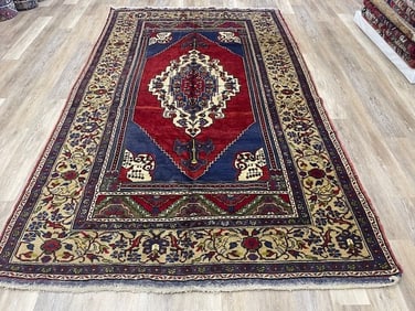 Antique Turkish Village rug-964/31
