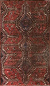 Antique Wool Lori Persian Rug 4x7