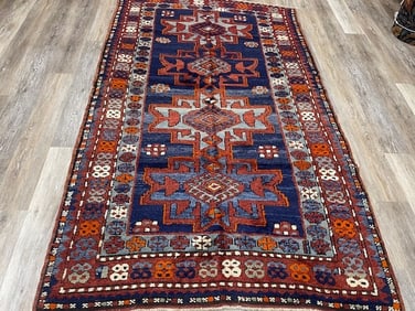Antique Kazak Caucasian Rug-1807
