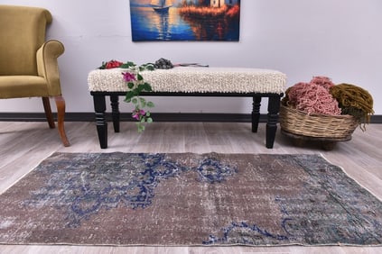 2'7'' x 5'5'' Turkish Vintage Runner Rug - 244827