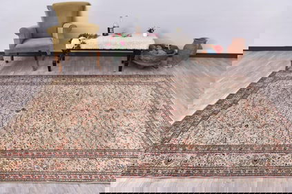 6'3'' x 9'8'' Unique Handmade Vintage Rug - 243892