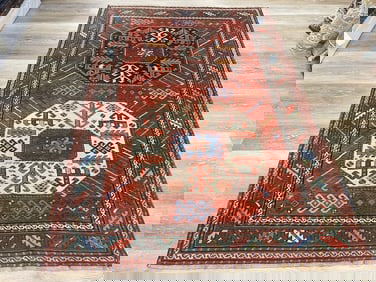 Antique Chajli Kazak Caucasian Rug-5232