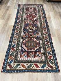 Antique Gendje Caucasian Rug-4798