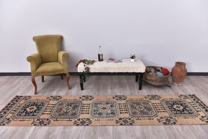 2'6'' x 10'6'' Turkish Vintage Runner Rug - 243882