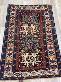 Antique Lesghi Kazak Caucasian Rug-4927
