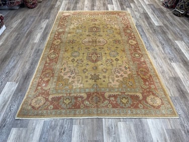 Vintage Turkish Ushak Rug-5146