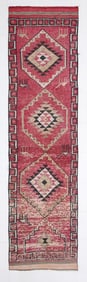 2'11'' x 11'9'' Handmade Vintage Wool Rug - 19077