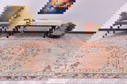 5'2'' x 8'3'' Turkish Vintage Runner Rug - 244857