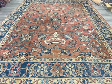 Antique Persian Mahal Rug-5267