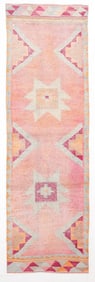 3'1'' x 10'6'' Vintage Wool Runner Rug - 23751